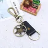 Chaveiro Artístico Retro Liga de Zinco Couro Genuíno Fornecimento de Fábrica Presente para Área Turística Peça Única Dropshipping