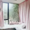 Cortinas de encaje, cortinas transparentes de doble capa estilo princesa, oscurecimiento para dormitorio, nuevo modelo 2025, estilo cremoso femenino, cadena de suministro de lujo ligero