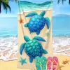 Toalha de Praia com Estampa de Estrela do Mar Fornecimento Exclusivo Transfronteiriço Microfibra Toalha de Praia de Comércio Exterior Toalha de Banho para Piscina e Praia