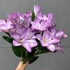 Flor de lirio soleado con sensación de mano 3D decoración de sala de estar florales de lujo ligero escenario de boda floral decoración de arreglo floral flor artificial