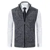 Nueva Chaqueta Chaleco de Color Sólido para Hombre Otoño/Invierno 2026, Ropa de Punto sin Mangas Casual para Hombre