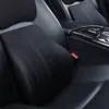 Reposacabezas para asiento de coche con cuero perforado y transpirable, almohada para el cuello, soporte cervical para uso en coche, espuma viscoelástica espacial, cómodo respaldo del asiento