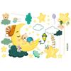 Amazon Comercio Exterior Caliente Venta Elefante Nubes Estrellas Pegatinas de Pared Autoadhesivas ins Decorativas PVC Niños Dibujos Animados Graffiti Pegatina