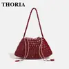 Bolso de hombro cruzado de alta costura con bolsillo interior grande, bolso tejido hecho a mano de gran venta, bolso de mano para mujer, bolso de axila