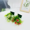 Jardinería Simulada 7 Orquídeas Pequeñas en Maceta Sesión de Fotos Plantas Verdes Flores Artificiales Accesorios Decoración de Sala de Estar Flor Artificial Bonsái