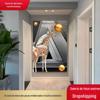 Decoração de entrada moderna pintura nórdica girafa quarto sala de jantar pendurado pintura luz de luxo desenhos animados animal sala de estar mural 2204