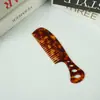 Pente de Cabelo de Acetato Vazado, Pente de Acetato Vintage, Pente de Cabelo Simples Portátil Mini com Cabo Longo