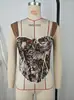 Comercio exterior transfronterizo ropa de mujer, top corsé estilo corte jacquard francés vintage de nicho, bustier de ballenas, camisola, top de tubo