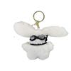 Colgante de peluche de cachorro de ojos rojos de Internet, muñeco de dibujos animados, regalo para mochila, accesorios, colgante para bolso de joyería pequeño.