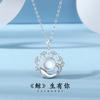 Colar baleia prata esterlina feminino luxo leve Pedra da Lua corrente clavícula original Novo Moda Presente Dia dos Namorados para namorada