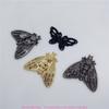 Produção de fábrica e processamento Joias de Metal Borboleta Mariposa Acessórios decorativos para chapéus Acessórios para vestuário de couro