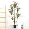 Plantas Verdes Artificiais Grandes para Decoração: Dracena Falsa, Árvore Sangue de Dragão Artificial, Paisagismo de Decoração Suave para Interior, Plantas Verdes Artificiais