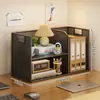 Prateleira de Armazenamento para Mesa, Estante Simples para Mesa, Organizador de Mesa, Pequeno Armário Doméstico de Armazenamento, Porta-Documentos de Escritório