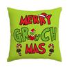 Funda de Almohada Navideña Transfronteriza de Comercio Exterior Grinch Divertida Almohada Cuatro Piezas Sofá Decoración del Hogar Cojín Personalización