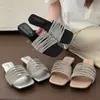 Nuevas Sandalias de Pedrería para Mujer, Nuevo Estilo Verano 2026, Sandalias Planas sin Cierre para Combinar con Vestidos, Sandalias de Playa