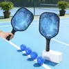 Conjunto de Raquetes de Pickleball com Raquetes de Madeira de Choupo, Raquetes de Pickleball Profissionais com Design Impresso, Conjunto Duplo de Raquetes com Bolas, Atacado