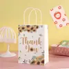 Bolsa de Regalo para el Día del Niño Bolsa de Papel Kraft de Dibujos Animados Bolsa para Llevar Bolsa de Embalaje para Regalo de Fiesta Bolso de Mano