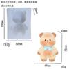 Brinquedo de Comida Chocolate ao Leite Forma de Apertar DIY Boneco de Desenho Animado Faca e Garfo Urso de Aperto Descompressor Molde de Silicone