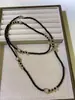 Nuevo Collar Nacional Hecho a Mano con Cuentas Estilo Chino, Gargantilla Negra Artística Estilo Girly Cadena para Clavícula