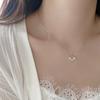 Collar Love Planet para mujer, estilo nicho, con forma de corazón, hermosa chica, con diamantes en polvo, cadena de clavícula de alta calidad, regalo 520
