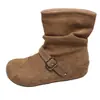 Botines retro de plataforma para mujeres petite, nuevo estilo otoño e invierno 2026, botas apiladas Maillard, botas Martin western