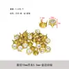 Pedras de Strass de Vidro com Oito Garras, Acessórios de Decoração de Metal para Bolsas, Acessórios para Vestuário, Botões de Garras com Base Pontiaguda, Tachas de Strass, Suprimento de Longo Prazo em Estoque