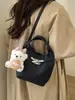 Bolso Cubo Retro de Mano Estilo Coreano de Nicho para Mujer 2026 Invierno Nuevo Elegante Casual Versátil Bolso de Hombro Cruzado