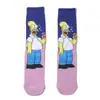 Nuevos Calcetines de Dibujos Animados Pusen Algodón de Caña Media Calcetines de Animación de Película de Caña Larga Personalizados Calcetines Europeos y Americanos para Hombres y Mujeres Calcetines Transfronterizos