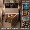 Mesita de noche inteligente, mueble de almacenamiento seguro integrado de uso doméstico moderno, multifuncional, simple, carga inalámbrica, armario de mesita de noche para dormitorio