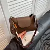Estampado de Leopardo Moderno para Mujer Texturizada Gran Capacidad Color Sólido Colgante Retro Nueva Moda Elegante Bolso Cuadrado Pequeño de Hombro Cruzado