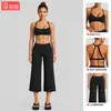 Conjunto de ropa deportiva transfronterizo con hermoso sujetador deportivo de cuello halter en la espalda, conjunto de yoga de secado rápido para correr al aire libre, ciclismo y Pilates