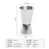 Taza medidora de vino de doble cabeza de acero inoxidable crimpada taza medidora de cóctel traje mezclador de bar para bar fabricantes de tazas medidoras de vino