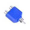 Enchufe de conversión de audio y video RCA revolución doble loto madre adaptador de audio RCA uno a dos color opcional