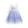 Nuevo Vestido de Princesa Frozen para Niños Vestido de Niña Elsa Disfraz de Princesa Elsa