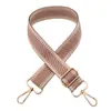 Nova cor dourada e prateada alça de ombro de seda alça longa transversal de ombro feminina acessórios de bagagem alça decorativa alça de bolsa de comércio exterior