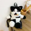 Gato Atigrado de Alto Valor Estético Moda Linda Felpa Chica Bidimensional 2026 Nuevo Estilo Mochila Anime Estilo Japonés Venta al por Mayor