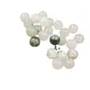 Cuentas Sueltas de Jade Verde Tianshan Cuentas Redondas Cuentas Sueltas Roca de Cuarzo Jade Cuentas Sueltas Pulsera DIY Collar Tejido Accesorios de Cuentas Sueltas