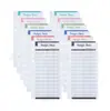Direto do fabricante: Cartão de orçamento de dinheiro de 6 furos, novo modelo para comércio exterior transfronteiriço, páginas internas de envelope, papel cartão de consumidor, fichário de folhas soltas recarregável
