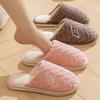 Pantuflas de algodón Cixi para mujer, primavera, otoño e invierno, para el hogar, antideslizantes, cálidas, de felpa y de piel para hombre.