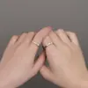 Anéis de Casamento Originais em Prata Esterlina S999 Lava Amor Profundo Textura de Lava Design Único Textura Luxo Leve Anéis de Casal Dropshipping