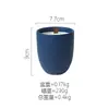 Taza de Cerámica para Velas Mate de Gama Alta Transfronteriza Soportes Ins Vela de Aromaterapia DIY Recuerdo de Alto Valor Regalo
