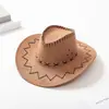 Sombrero de Vaquero Occidental para Mujeres Verano Hombres Protección Solar Sombrero para Padres e Hijos Sombrero para Actuación en Escenario Sombrero de Vaquero para Niños Moderno
