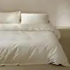Juego de cama de lujo de alta gama de 1.2 m hecho de tela de algodón cepillado con bloques de color, juego de tres piezas para dormitorio principal, juego de cuatro piezas de algodón puro que incluye sábana bajera, funda de edredón y ropa de cama