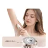 Barbeador elétrico feminino com três lâminas, dispositivo de depilação para o corpo todo, aparador para axilas e área íntima, portátil, recarregável e adequado para uso tanto úmido quanto seco