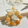 Cadena Luminosa para Teléfono con Pata de Gato y Raíz de Bodhi, Alto Valor Estético, Colgante Corto Estilo Antiguo, Cordón para Teléfono de Raíz de Bodhi Anti-Pérdida