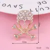 Accesorios Populares Transfronterizos de Araña Incrustada de Diamantes, Calabaza, Cabeza de Fantasma, Creativos, Versátiles, Aleación de Zinc, Joyería de Halloween, Accesorios DIY