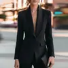 2026 Roupas Femininas Transfronteiriças Europeias e Americanas Outono Novo Terno Elegante de Temperamento Jaqueta Blazer Cintura Marcada Profissional para o Trabalho