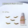 Accesorios de Arte para Uñas de Aleación para Bordes de Dedos Dorados y Plateados de Gama Alta Accesorios para Uñas con Forma Trenzada de Venta Caliente Transfronteriza al por Mayor