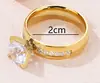 Anillo de diamante simple de cuatro garras en oro y plata, moda, temperamento, alta calidad, joyería, anillo de diamante, stock, venta al por mayor