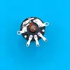 RV17 Junta Giratoria Simple con Interruptor Pie Plano Potenciómetro de Película Sintética Amplificador de Afinación B10k Resistencia Ajustable de Velocidad